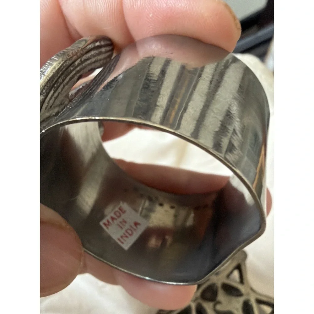 Vintage Cowboy Silver Tone Napkin Rings Set Of 4